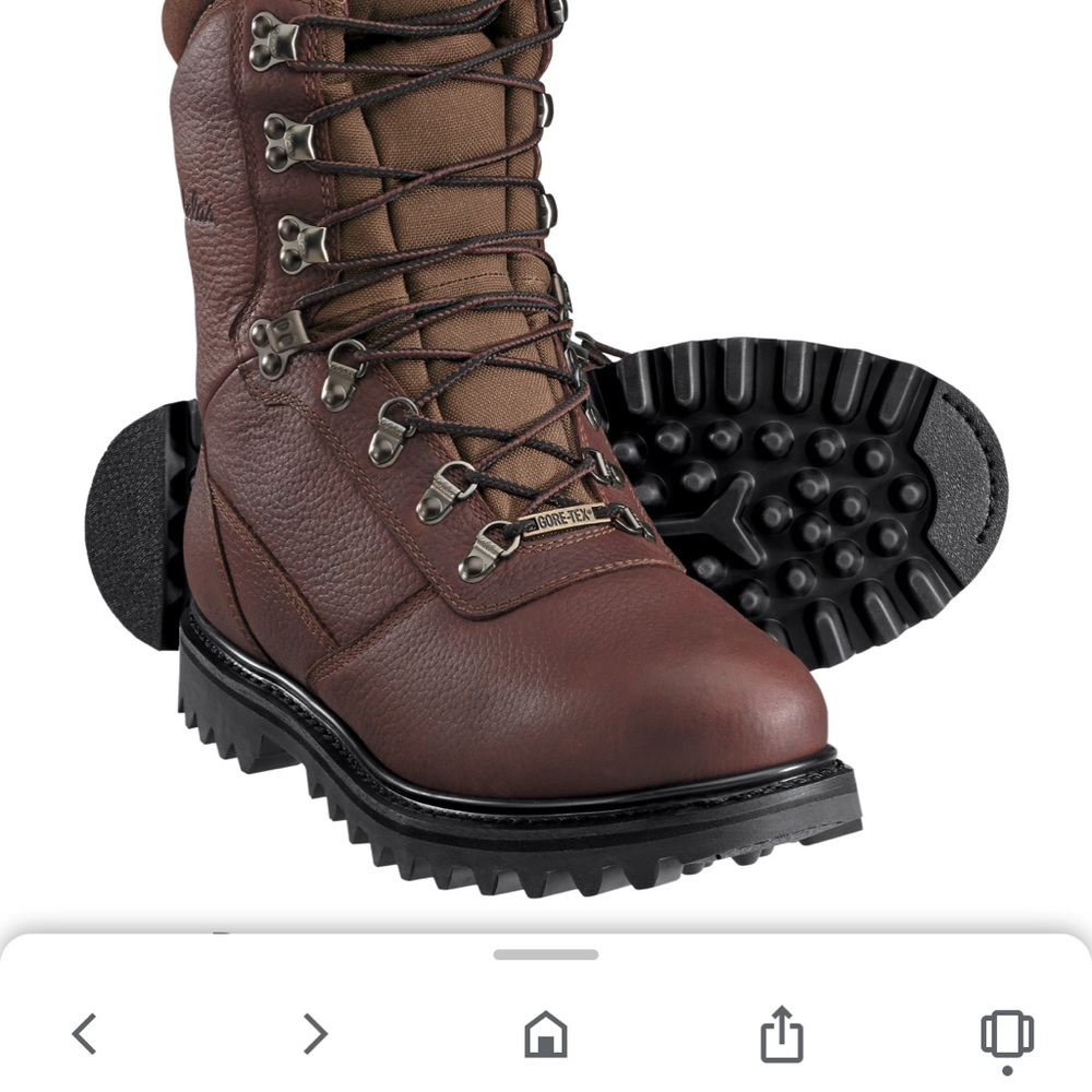 Men’s leather 800gram Thinsulate boots. Brand new